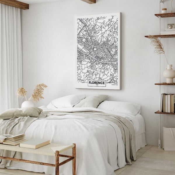 Quadro - Florence Map (1 Part) Vertical