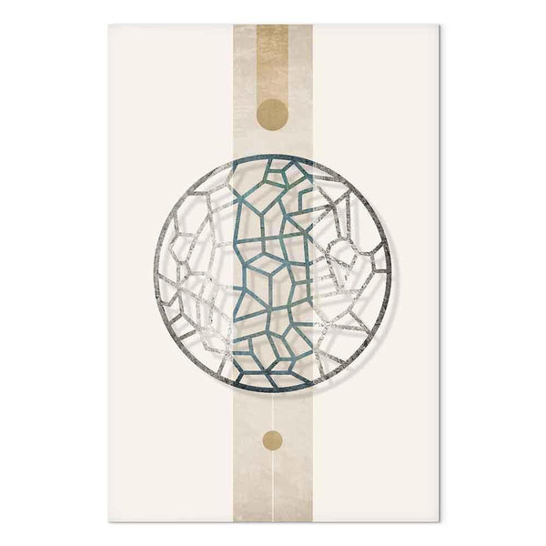 Quadro - Circle with Artistic Details (1-part) - Abstract Shape