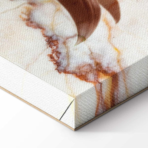 Quadro - Elegance of a Flower (1-part) - Delicate Lily on Marble in Sepia