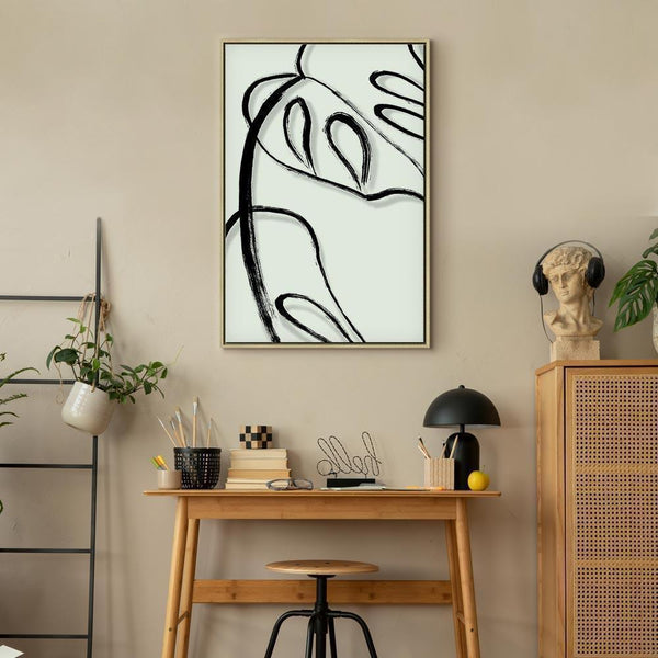 Quadro - White Monstera (1 Part) Vertical