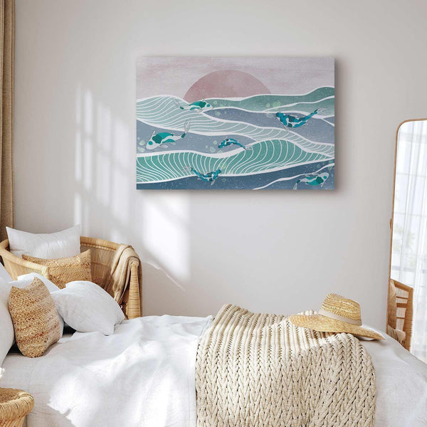 Quadro - Fish on the waves