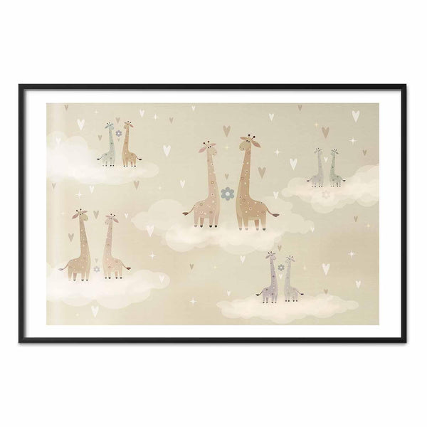 Poster - Loving Giraffes