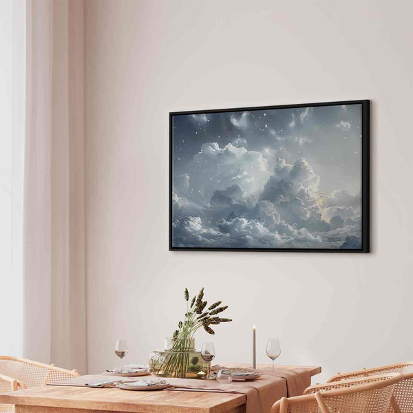 Quadro - Astral Calm: Stars Scattered Over Delicate Clouds