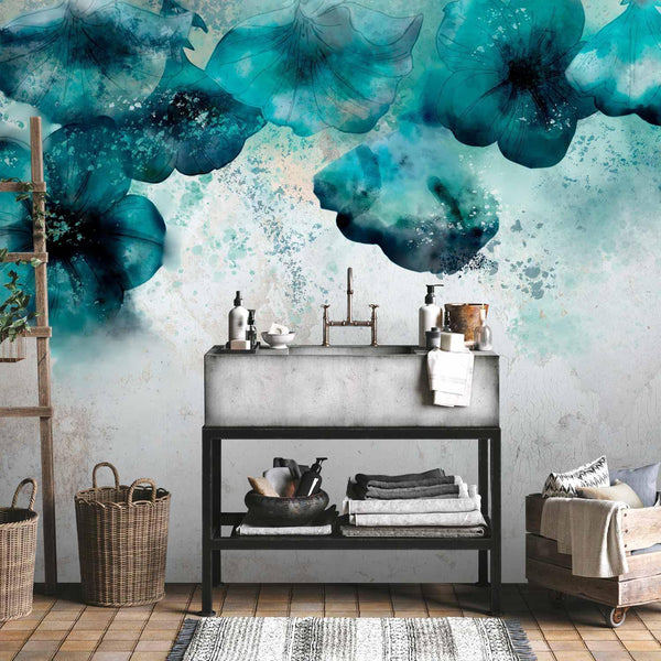 Carta da parati - Blue Poppies