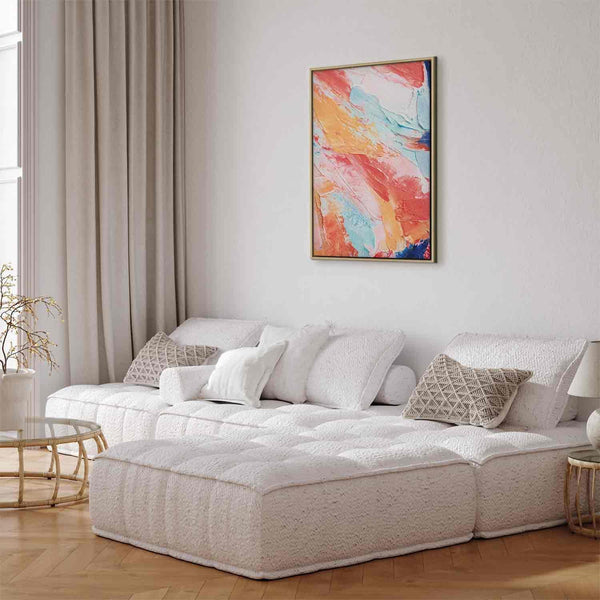 Quadro - Spring Shades - A Colorful Mix of Warm and Cool Tones on Canvas