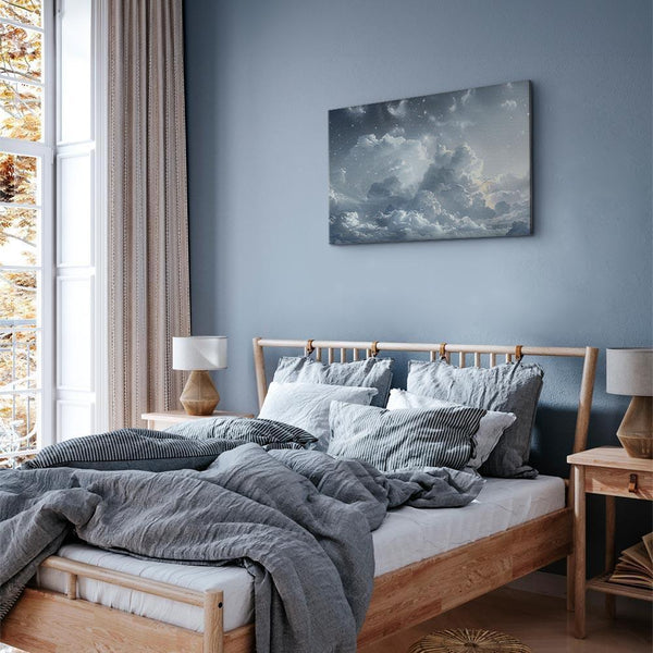 Quadro - Astral Calm: Stars Scattered Over Delicate Clouds