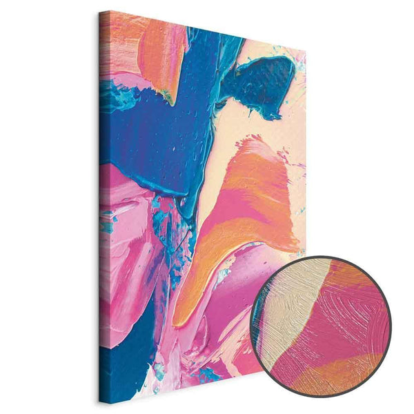 Quadro - Energetic Shapes - Dynamic Oil Paint Composition on Canvas