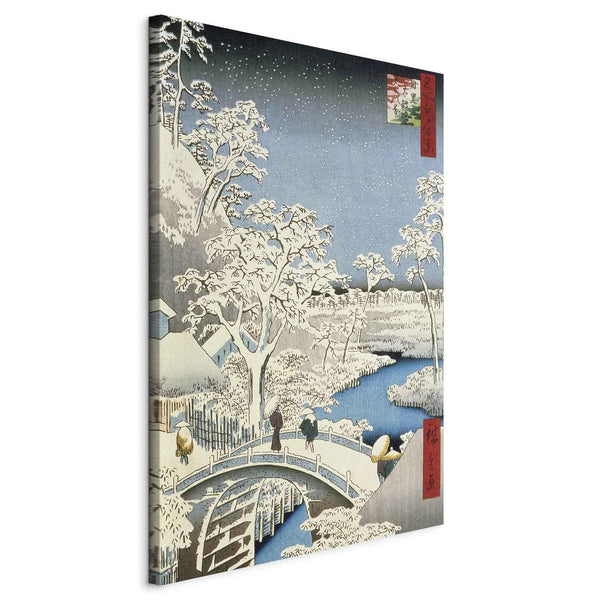Quadro XXL - Utagawa Hiroshige – Drum bridge and Setting Sun Hill at Meguro