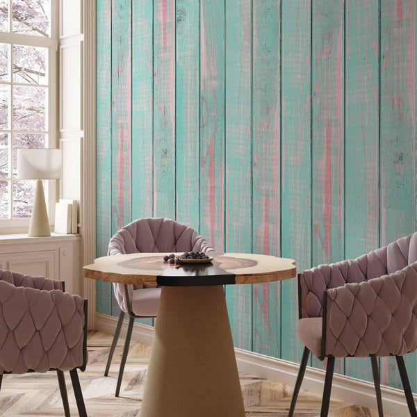 Carta da parati - Nuvole color menta