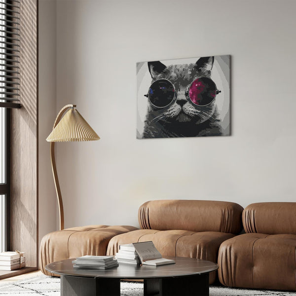 Quadro fai da te - Cat With Glasses