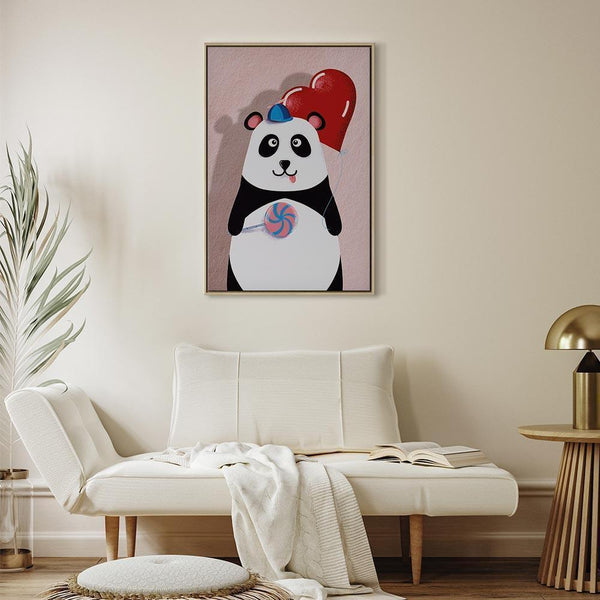 Quadro - Panda with a Balloon (1 Part) Vertical