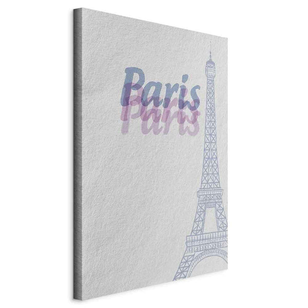 Quadro - Paris in Watercolours (1 Part) Vertical