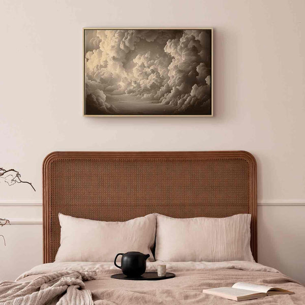 Quadro - Whisper of Illuminated Clouds: Soft Play of Light in the Theater of the Heavens