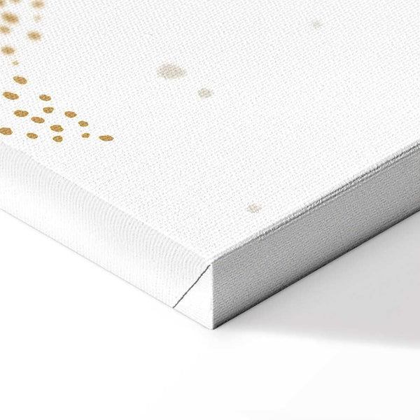 Quadro - Fairy-Tale Galaxy - Phases of the Moon in Yellow Tones Among Stars in Beige and Ash Colors with Stardust