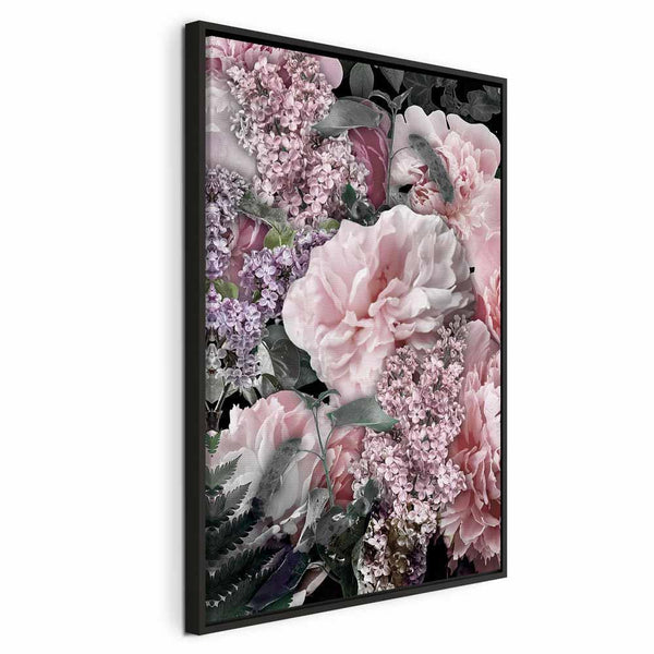 Quadro - Among Flowers (1-part) - Blooming Plants in Nature's Colors