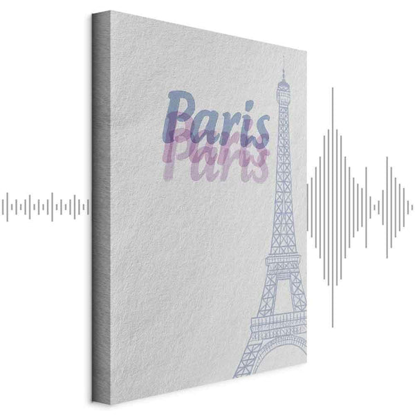 Quadro - Paris in Watercolours (1 Part) Vertical