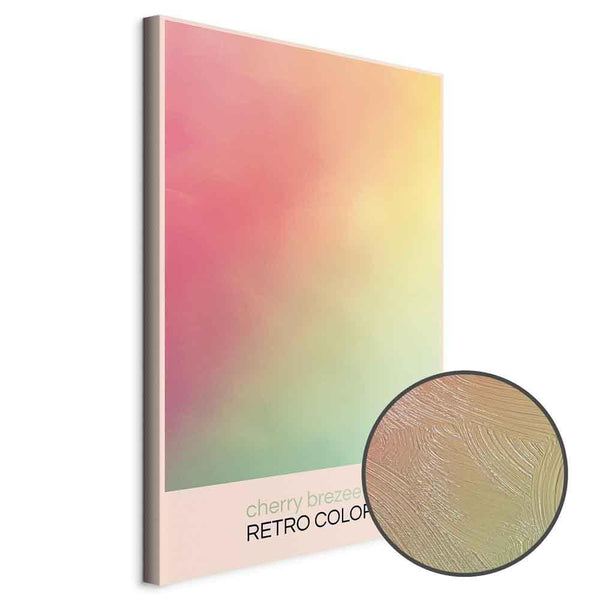Quadro - Cherry Breeze - Pastel Gradient in Delicate Retro Colors