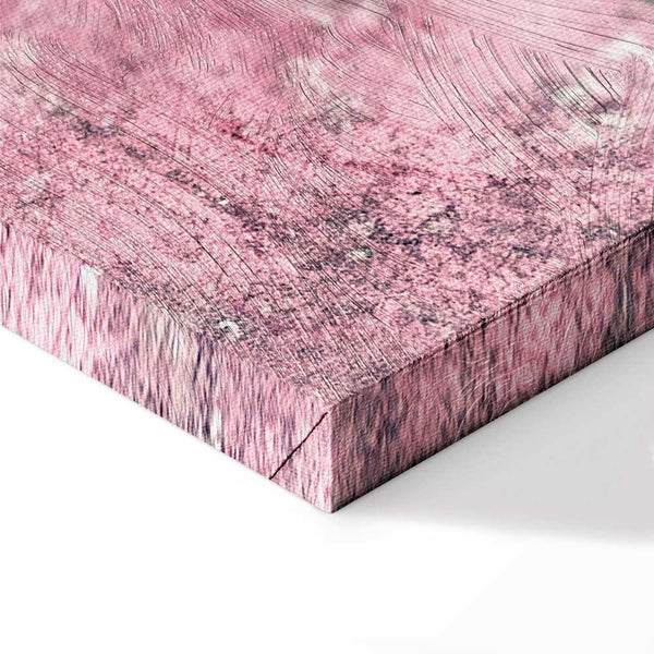 Quadro - Figure on Pink Background (1-part) - Female Silhouette in Marble