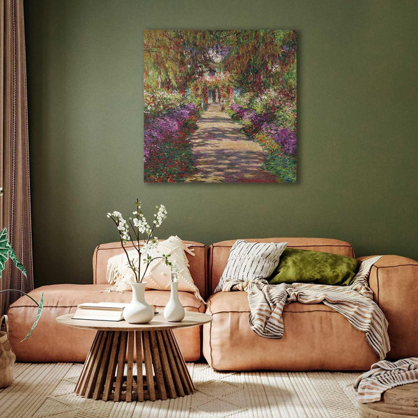 Quadro - Claude Monet – A Pathway in Monet's Garden