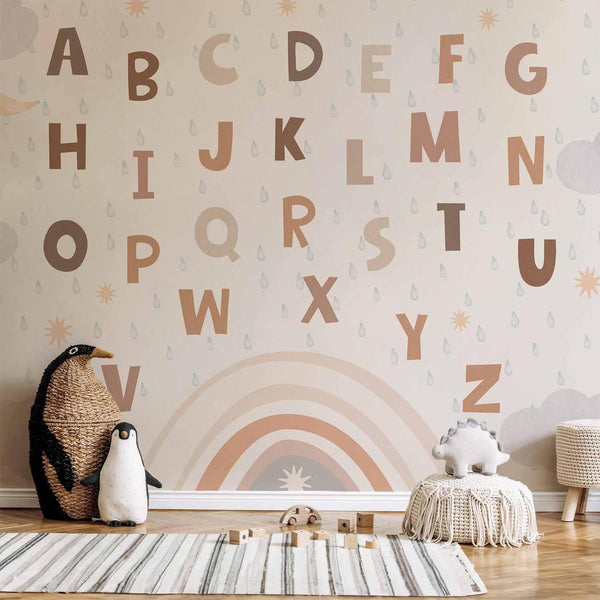 Carta da parati - Letters in Soft Colours
