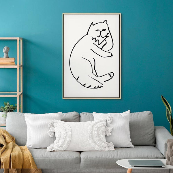 Quadro - Cat Relaxing (1 Part) Vertical