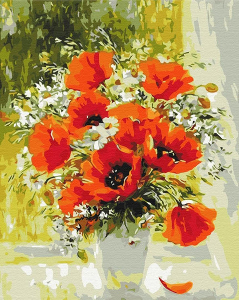 Quadro fai da te - A bouquet of wild poppies