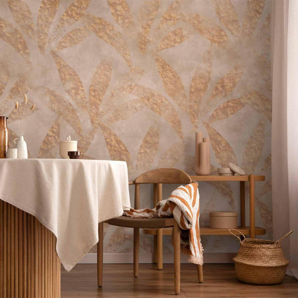 Carta da parati - Leaves and Gold