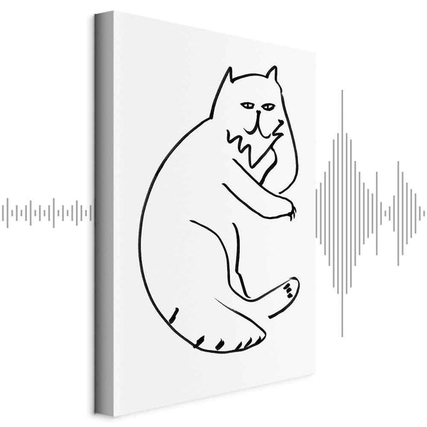 Quadro - Cat Relaxing (1 Part) Vertical