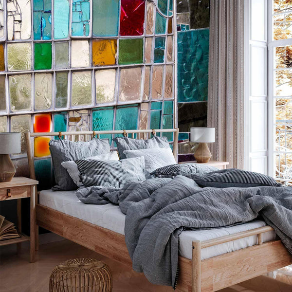 Carta da parati - Sapphire Stained Glass