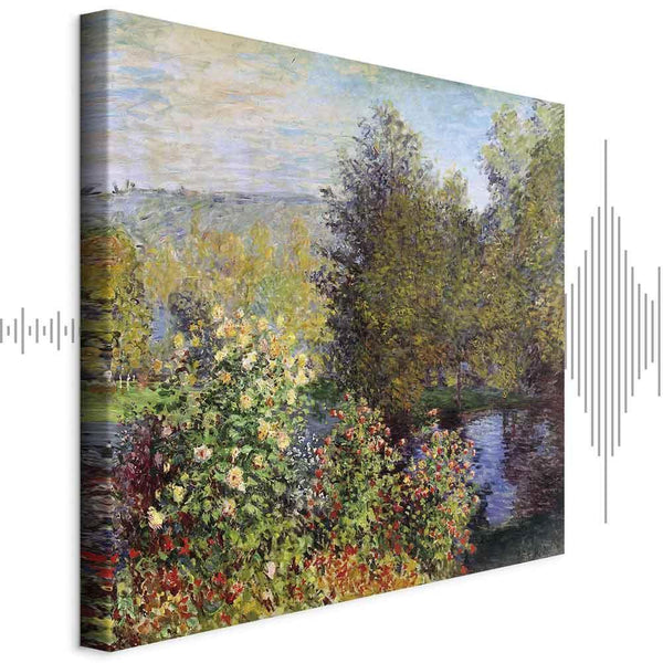 Quadro - Claude Monet – Coin de jardin à Montgeron