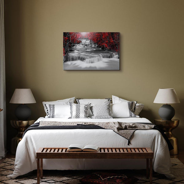 Quadro - Cascade of Thoughts (1 Part) Wide Red