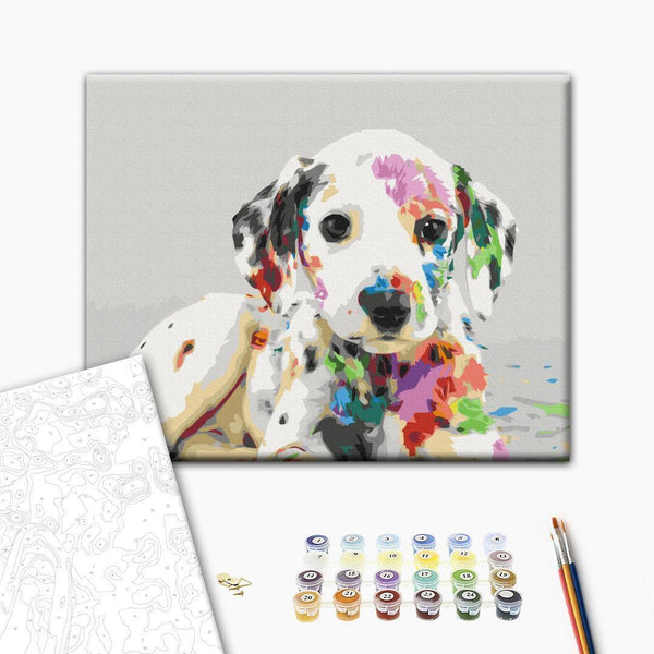 Quadro fai da te - Colourful Puppy