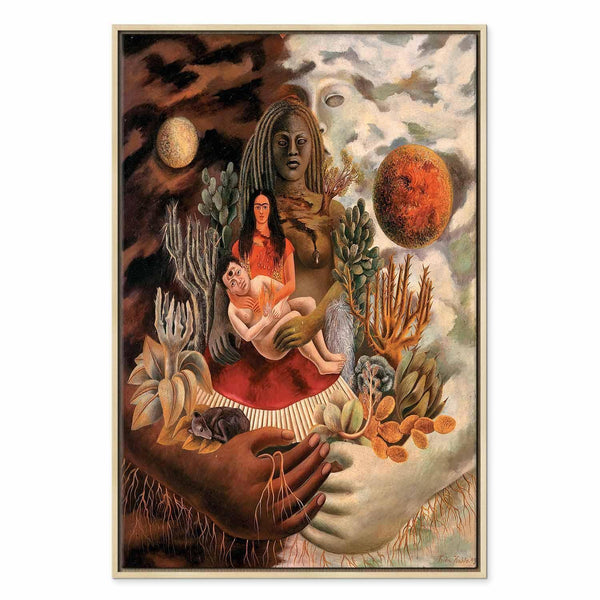 Quadro - Frida Kahlo – The Love Embrace of the Universe, the Earth (Mexico), Myself, Diego, and Señor Xolotl