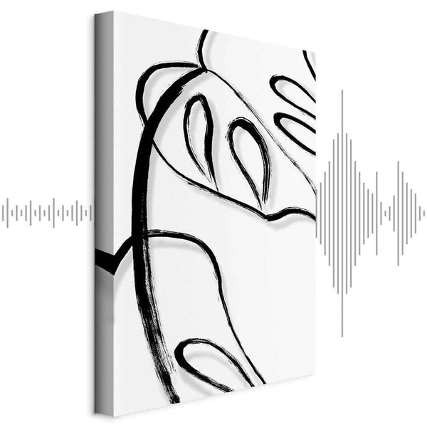 Quadro - White Monstera (1 Part) Vertical