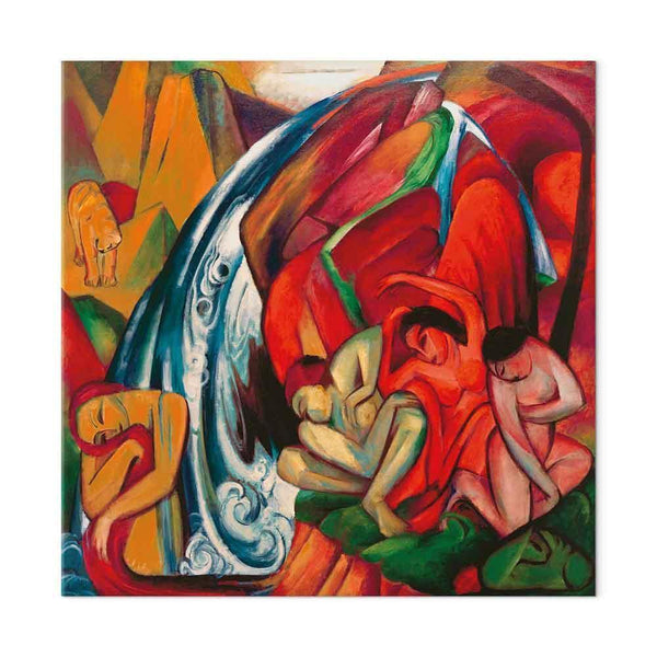 Quadro - Franz Marc – The waterfall (Women under a waterfall)