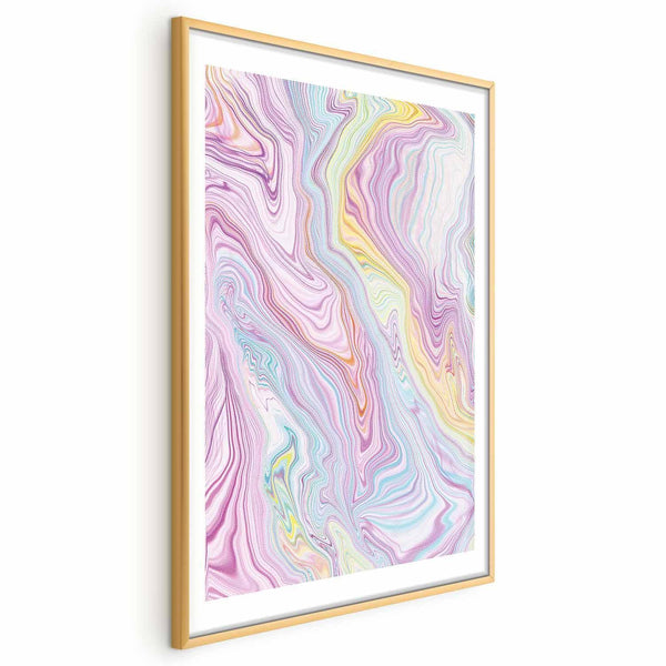 Poster - Colorful Dream - abstract shapes in pastel shades