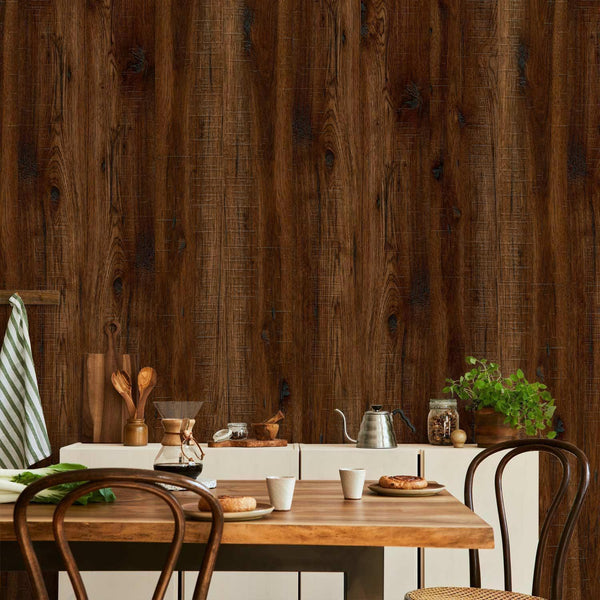 Carta da parati - Legno scuro