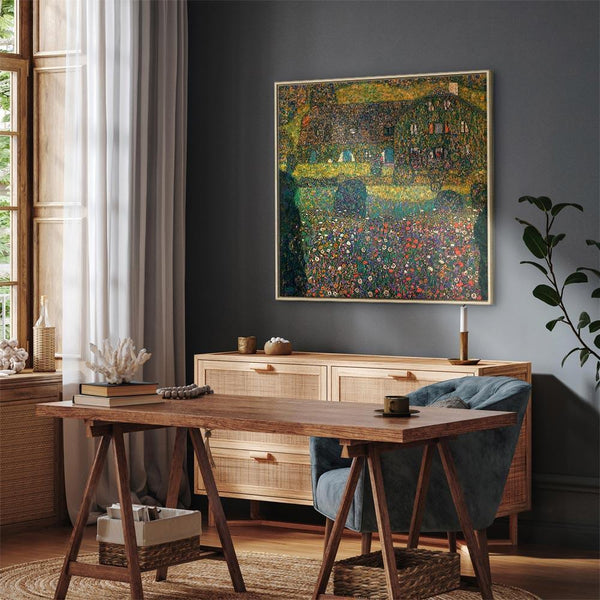 Quadro - Gustav Klimt – Country House on the Attersee Lake