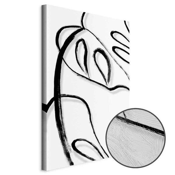 Quadro - White Monstera (1 Part) Vertical