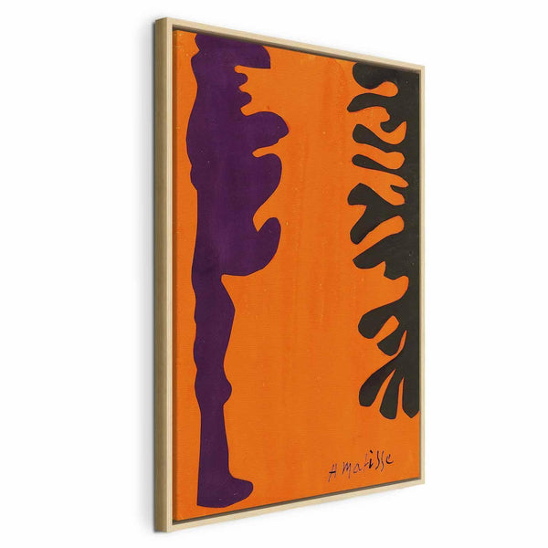 Quadro - Henri Matisse – Black and Violet Arabesques on Orange
