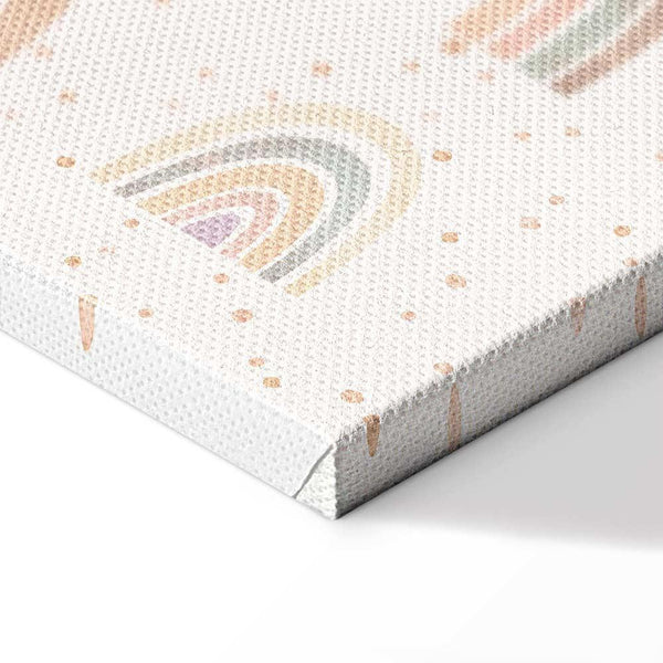 Quadro - Spring - Pastel Rainbows with Hearts on a Rainy Day