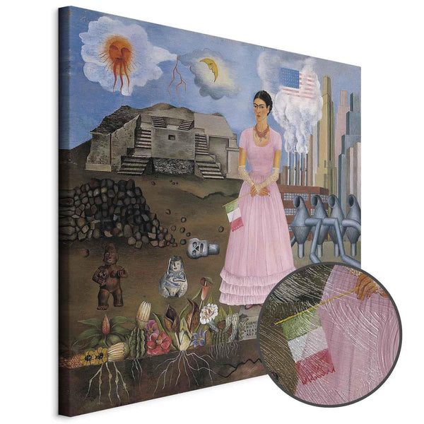 Quadro - Frida Kahlo – Self-Portrait on the Borderline Between Mexico and the United States
