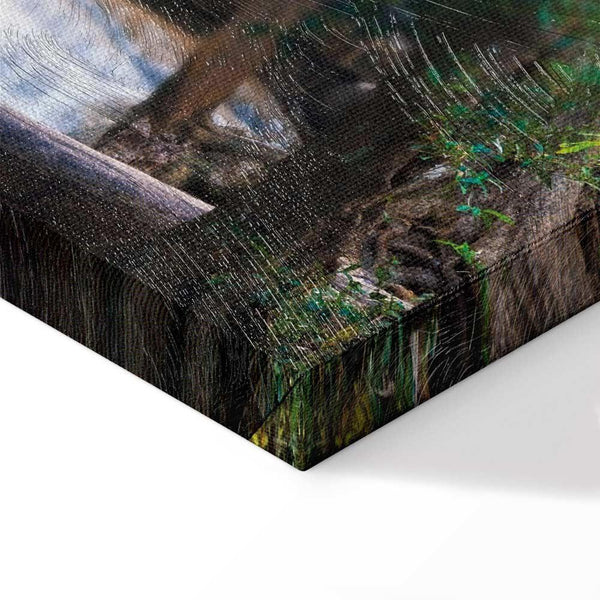 Quadro - Buddha and waterfall