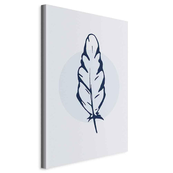 Quadro - Blue Feather (1 Part) Vertical