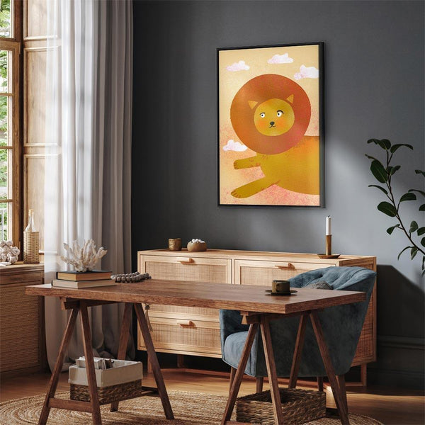 Quadro - Lion's Fun (1 Part) Vertical