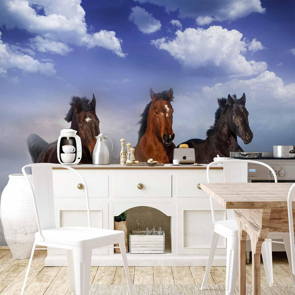 Carta da parati - Horses in the Snow