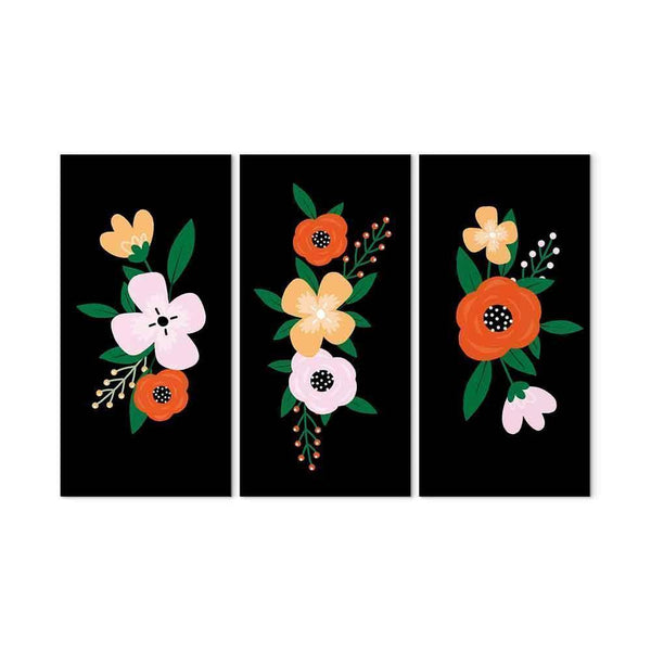 Quadro - Colorful Bloom (3 Parts)