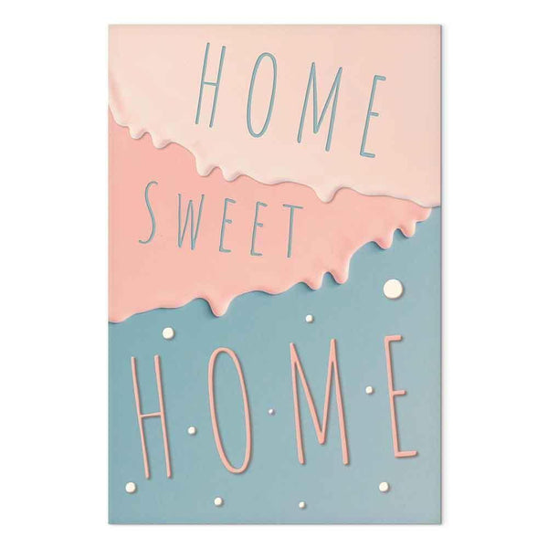 Quadro - Inscriptions: Home Sweet Home (1 Part) Vertical