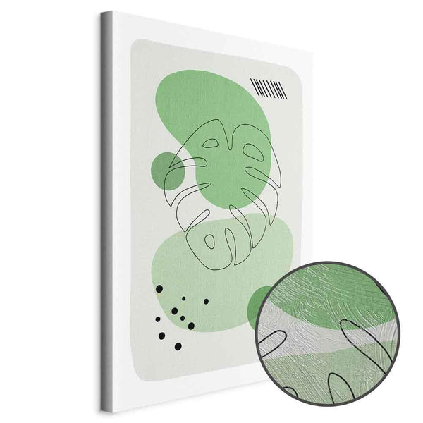Quadro - Green Aesthetics of Monstera (1 Part) Vertical
