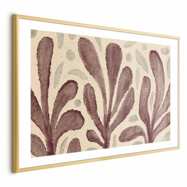 Poster - Leaves and Spots - large trembling shapes inspired by Matisse